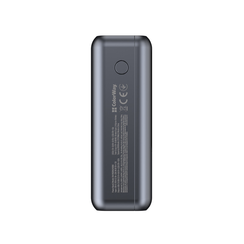 Батарея універсальна ColorWay 20 000 mAh Urban PD/22.5W, QC/4.0, Gray
