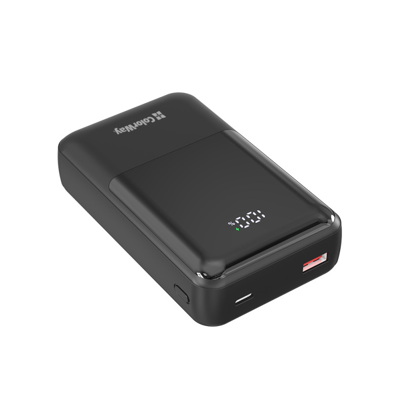 Батарея універсальна ColorWay 20 000 mAh DigiPower PD/45W, QC/4.0, Black