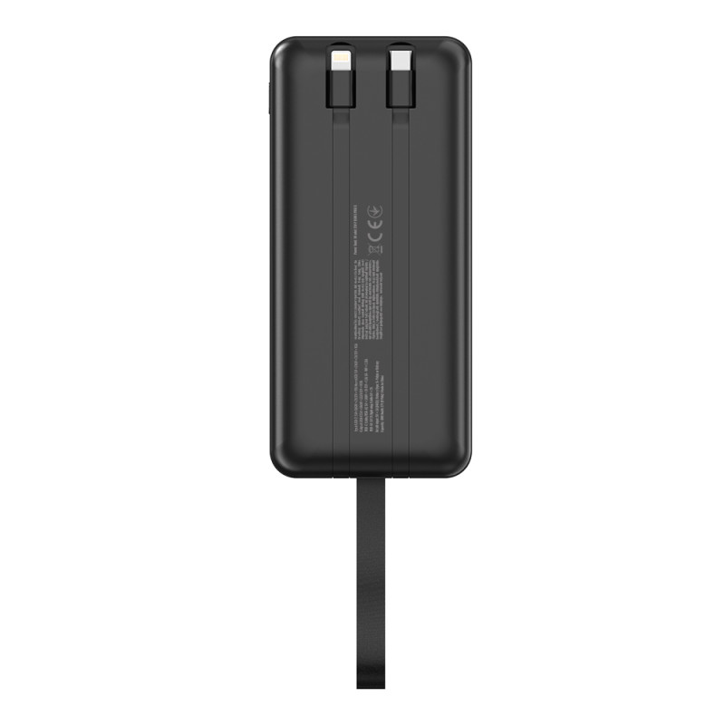 Батарея універсальна ColorWay 30 000 mAh EnergyHub (USB QC4.0 + USB-C PD22.5W) Black