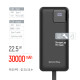 Батарея універсальна ColorWay 30 000 mAh EnergyHub (USB QC4.0 + USB-C PD22.5W) Black