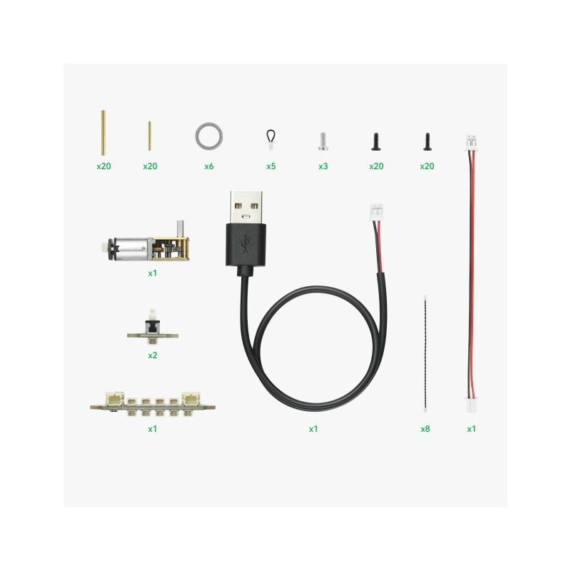 DIY kit for printing and assembly - components of the motorized toy “Running Triceratops” by Bambu Lab