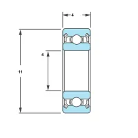 MR114ZZ - Genuine NMB L-1140ZZ bearing