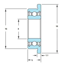 F688ZZ - Genuine NMB LF-1680HH bearing