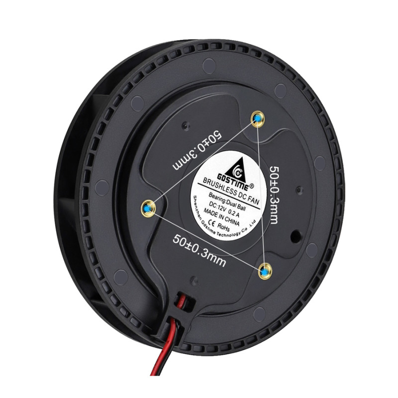 original GDSTIME casingless radial fan 10025, 12V