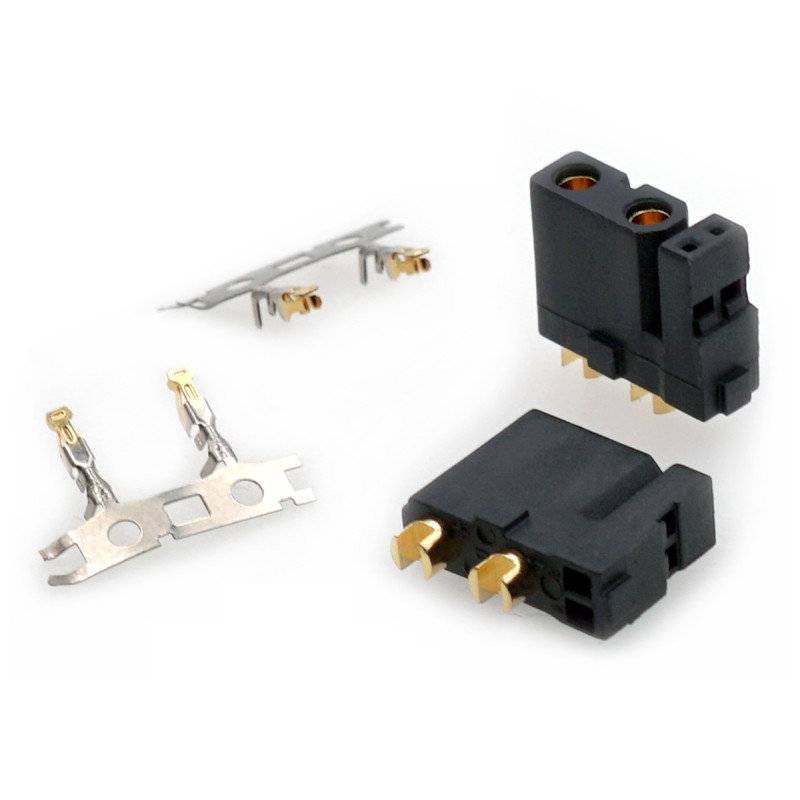 original gold-plated XT30+2 connector manufactured by Amass