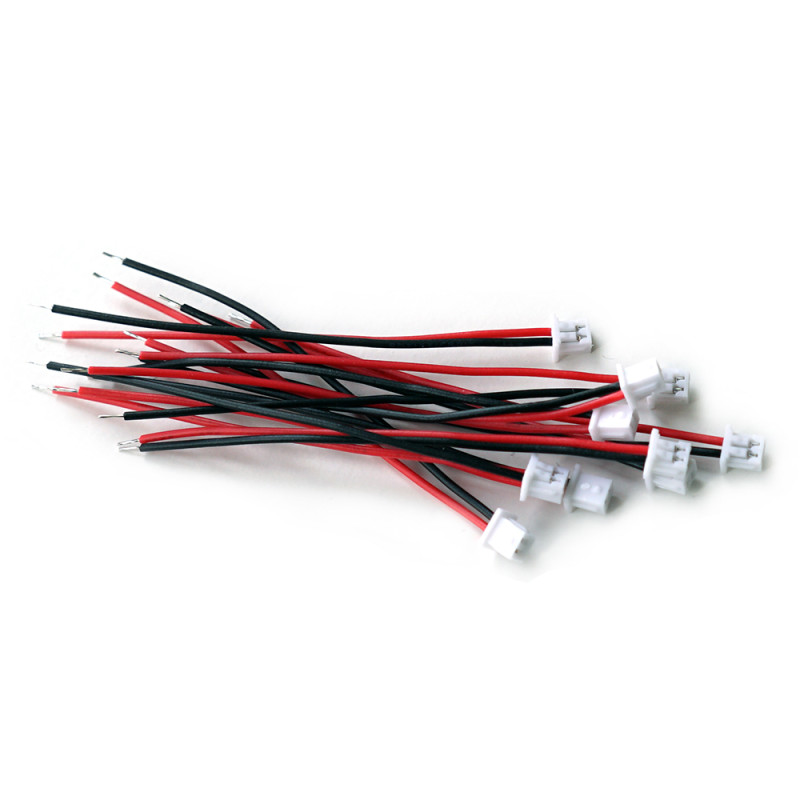 Conector JST PH 1,25mm com fios para auto-soldadura no fio da ventoinha (10pcs)