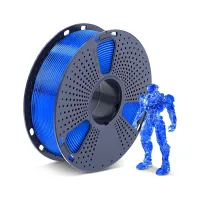 Filamento lucidato con vapore d'alcool - SUNLU PVB blu trasparente (0,9 kg)