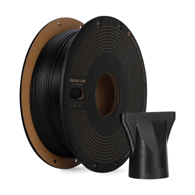 filamento premium: nailon reforzado con fibra de carbono PPA-CF de Bambu Lab (0,75 kg)