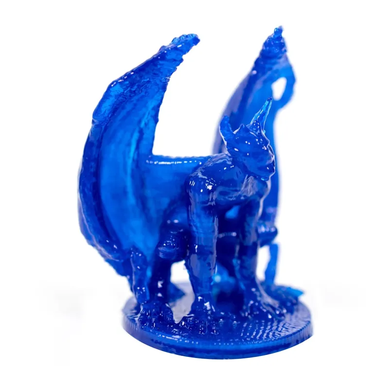 Filament polished with alcohol vapor - SUNLU PVB transparent blue (0.9 kg)