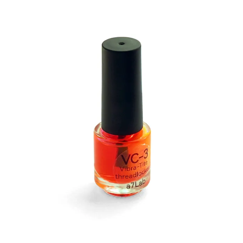 Fijador de roscas líquido reutilizable de alta resistencia VIBRA-TITE VC-3 Threadmate (VT213 Rojo 4,5ml)