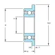 MF114ZZ - Original NMB LF-1140HH FLANGE Lager