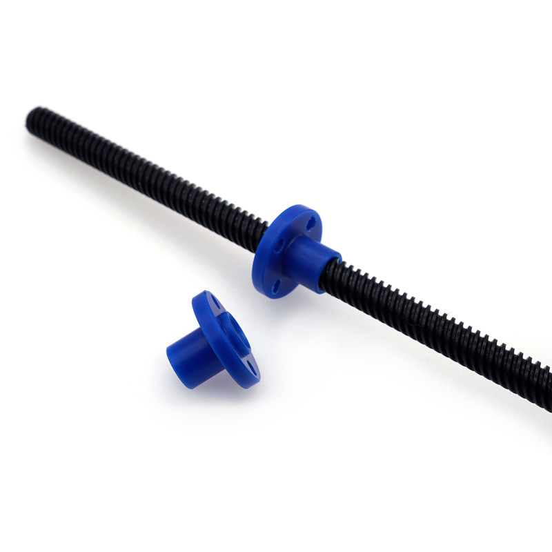 trapezoidal shaft 375 mm manufactured by LDO with Teflon coating Tr8*4 (pitch 4 mm per rotation)