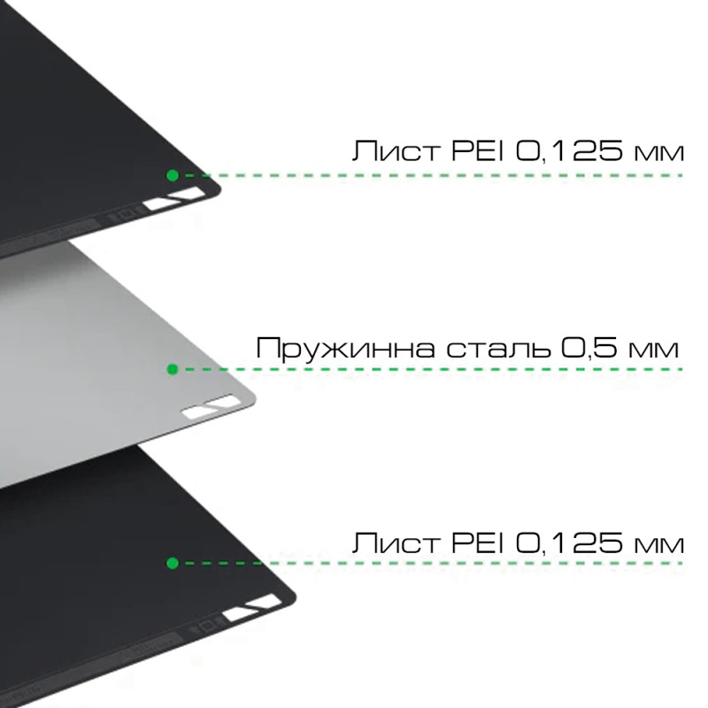 двостороння гладка пластина Smooth PEI для принтерів серії X1 /P1 (оригінальний продукт Bambu Lab)