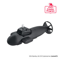 Kit de impressão e montagem DIY - Componentes do modelo de barco DSV