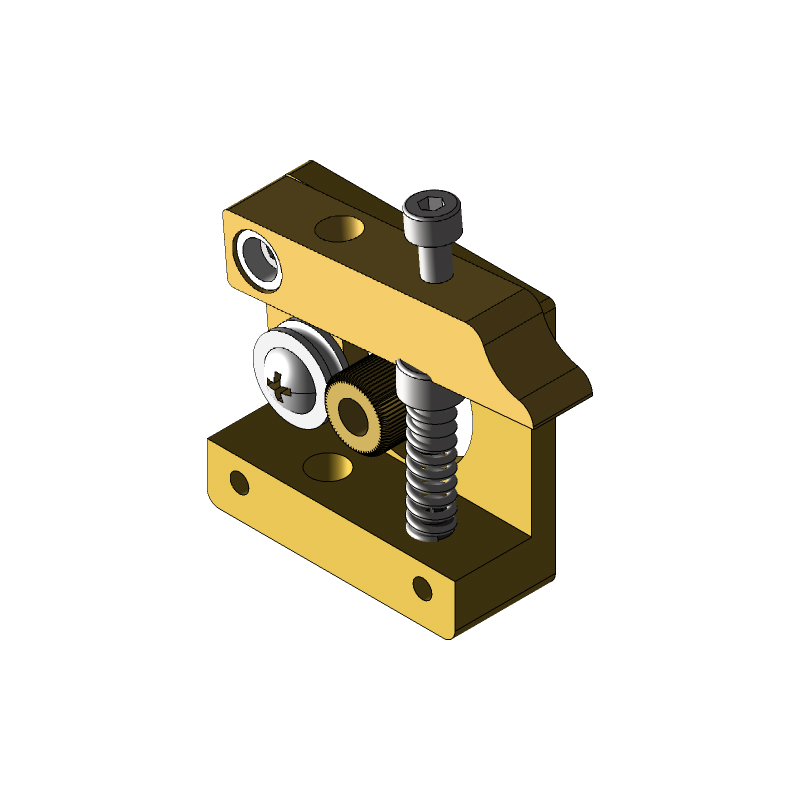 Engrenage en acier inoxydable 40T pour extrudeuse MK8 (par Phaetus)