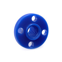 Trapezoidal shaft nut Tr8*4 (pitch 4 mm per revolution) - Blue Delrin