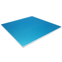Cama fresada 310 x 310 x 8 mm em alumínio fundido AW 5083