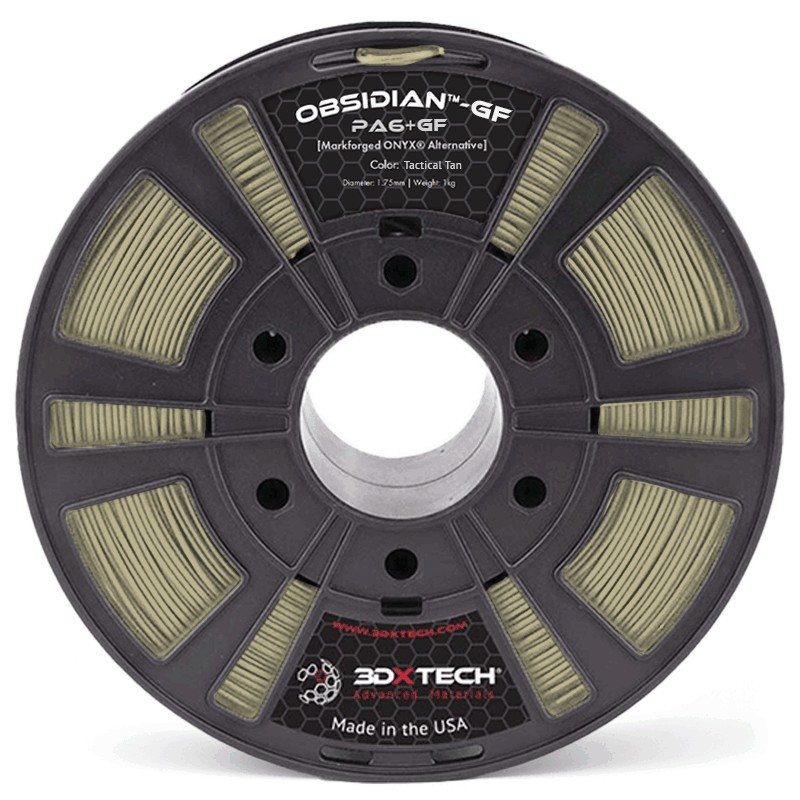 філамент 3DXtech OBSIDIAN-GF PA6+ (склонаповнений поліамід) альтернатива MARKFORGED ONYX (800CC) 1,75 мм (1 кг) - бежевий