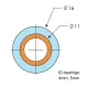 prodotto A7LAB.XYZ - rullo tenditore per nastri 2GT con larghezza di 9-10 mm