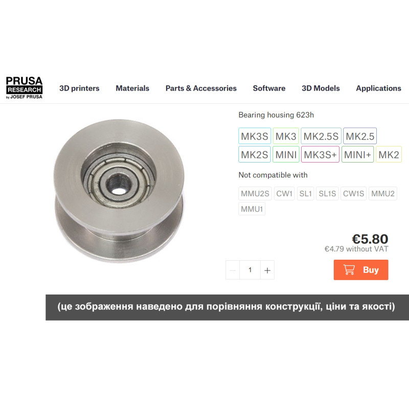 Spannrolle für PRUSA-Drucker von A7LAB.XYZ