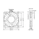 Ventilateur sans balais à double palier DC 12V GDA6010 GDSTIME
